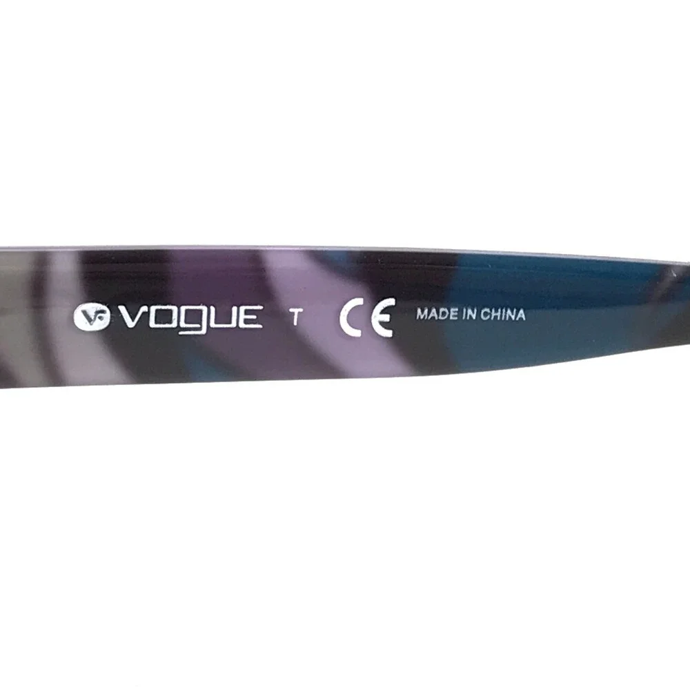 Vogue Eyeglasses Frames VO2747 2002 Purple Clear Cat Eye Round 52-17-140
